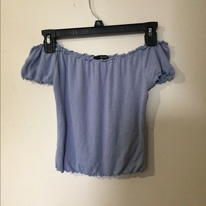 Off shoulder crop top